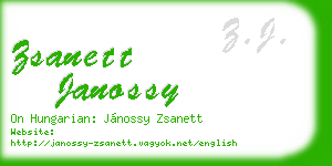 zsanett janossy business card